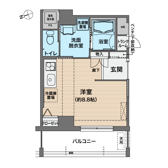 ユトリーム朝霧 間取図