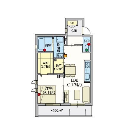 ヘーベルVillage高島平 間取図