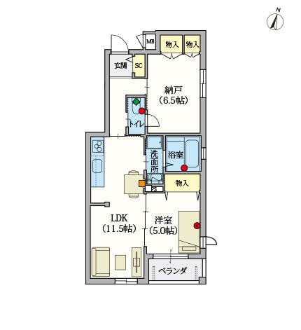 ヘーベルVillage井荻 間取図
