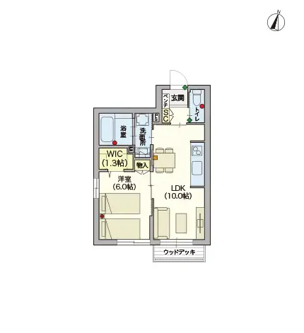 ヘーベルVillage本川越 間取図