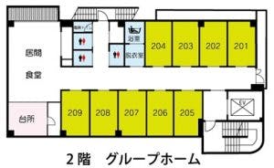 グループホームときわの家 間取図