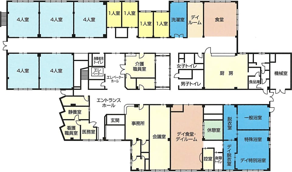 特別養護老人ホーム篠山すみれ園 間取図