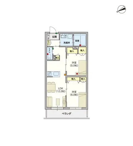 ヘーベルVillage片瀬鵠沼 間取図