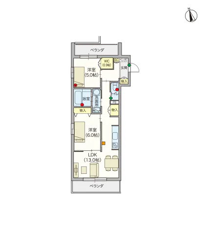 ヘーベルVillage等々力 間取図