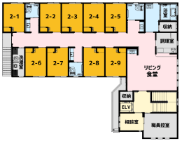 アクア陽光台グループホーム 間取図