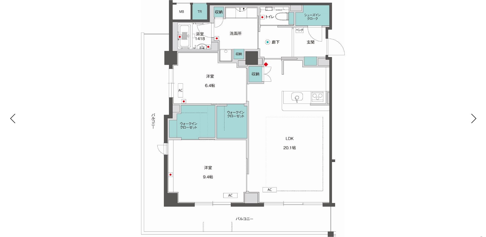 グランドマスト西宮苦楽園 間取図