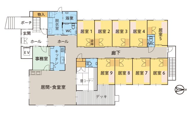 株式会社ツクイツクイ大阪玉出グループホーム 間取図