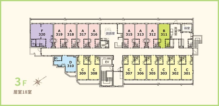 サービス付き高齢者住宅Ｍ＆Ｓ大高亀原 間取図