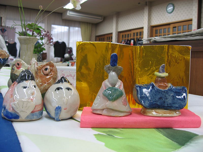 グループホームあおぞら 陶芸作り