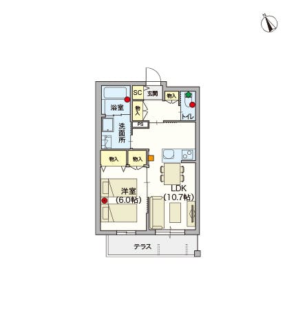 ヘーベルVillage西荻窪 間取図
