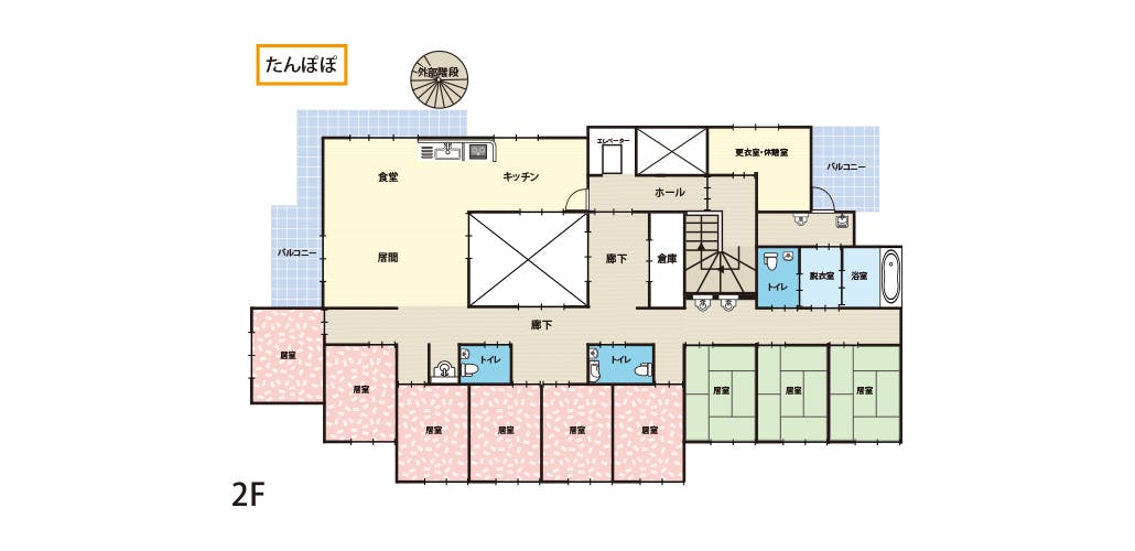 グループホームやまびこ 間取図