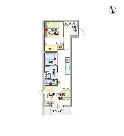 へーベルVillage東伏見 間取図