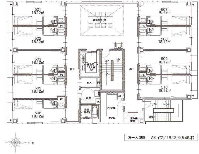 アルファリビング岡山駅西 間取図