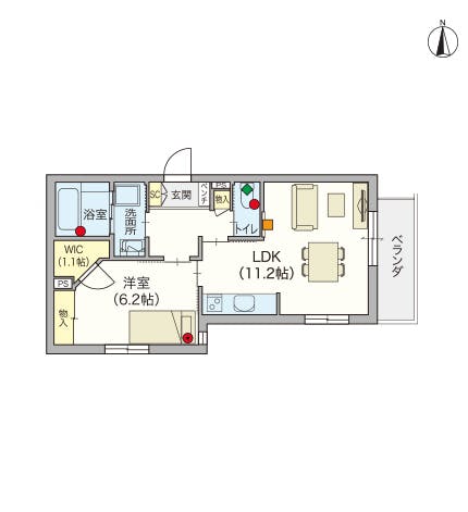 ヘーベルVillage要町 間取図