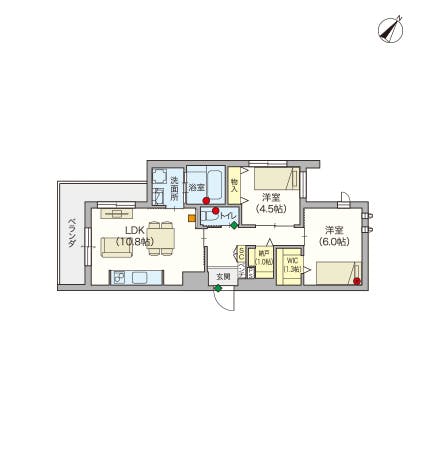 ヘーベルVillage浦和南 間取図