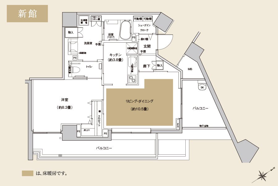 プラテシア センター南 間取図