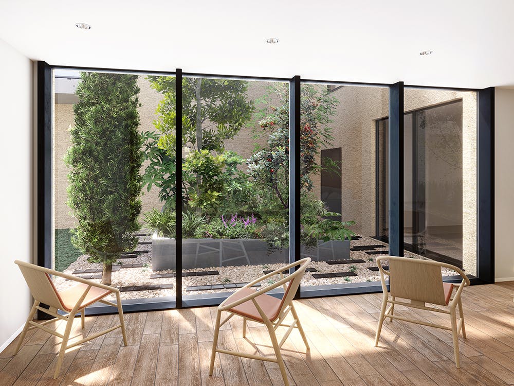 チャームスイート品川大井 中庭