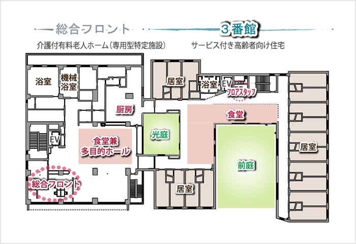 サービス付き高齢者向け住宅オアシス3番館 間取図