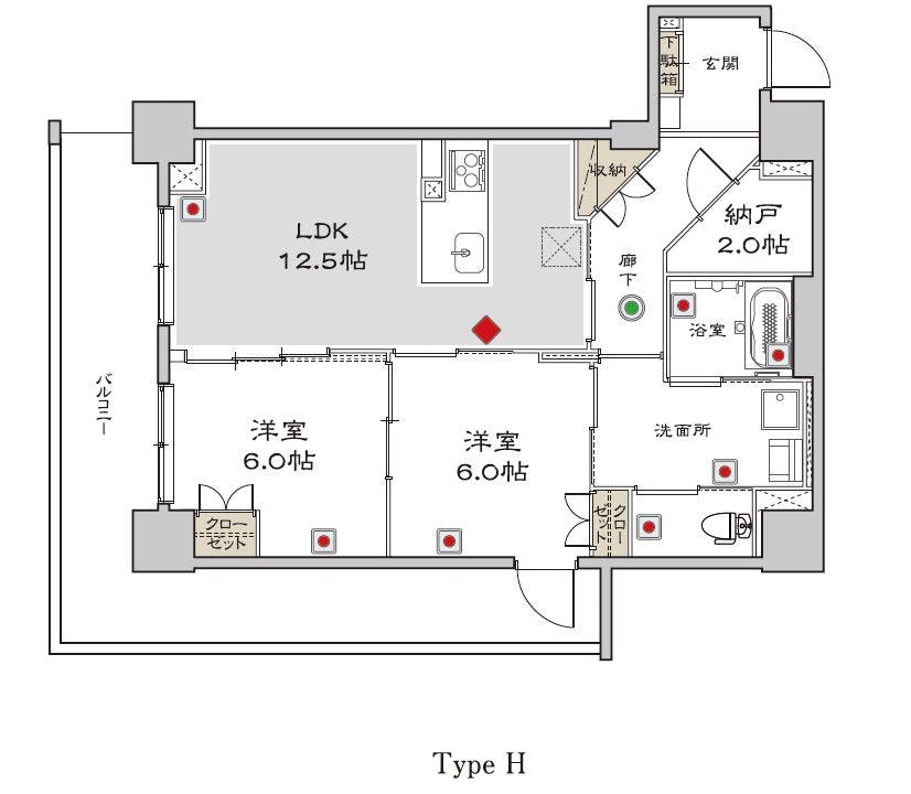 グランドマスト西ヶ原 間取図