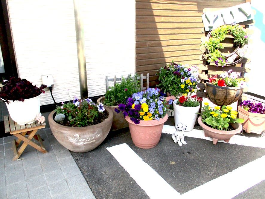 愛の家グループホーム 二本松油井 花壇