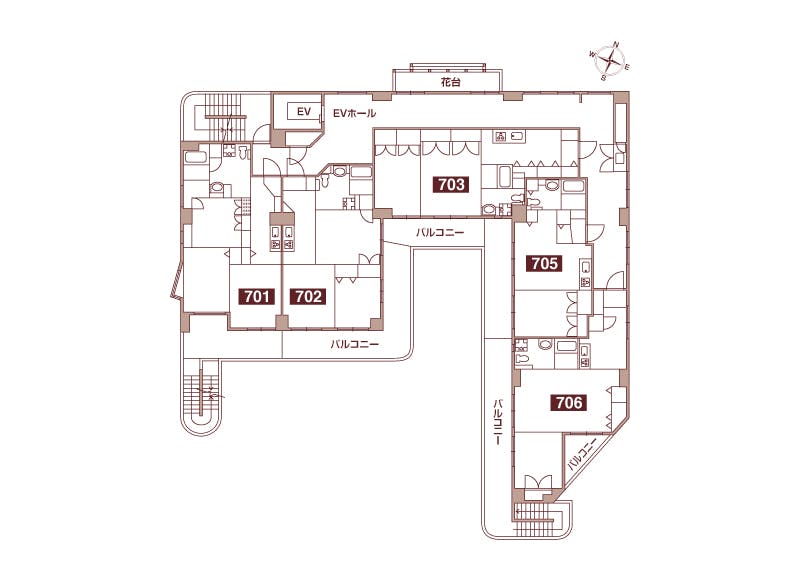 ロングライフ・クイーンズ塩屋 間取図