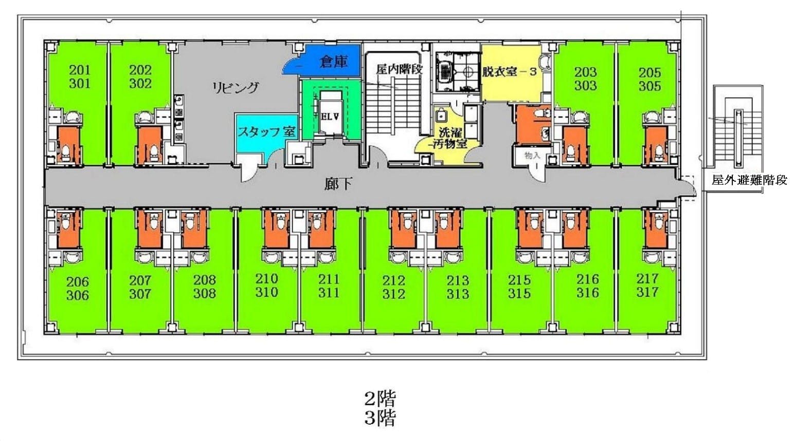 プラチナ・シニアホーム東大和 間取図