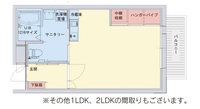 介護付有料老人ホーム アビタシオン博多Ⅰ・Ⅱ号館 間取図