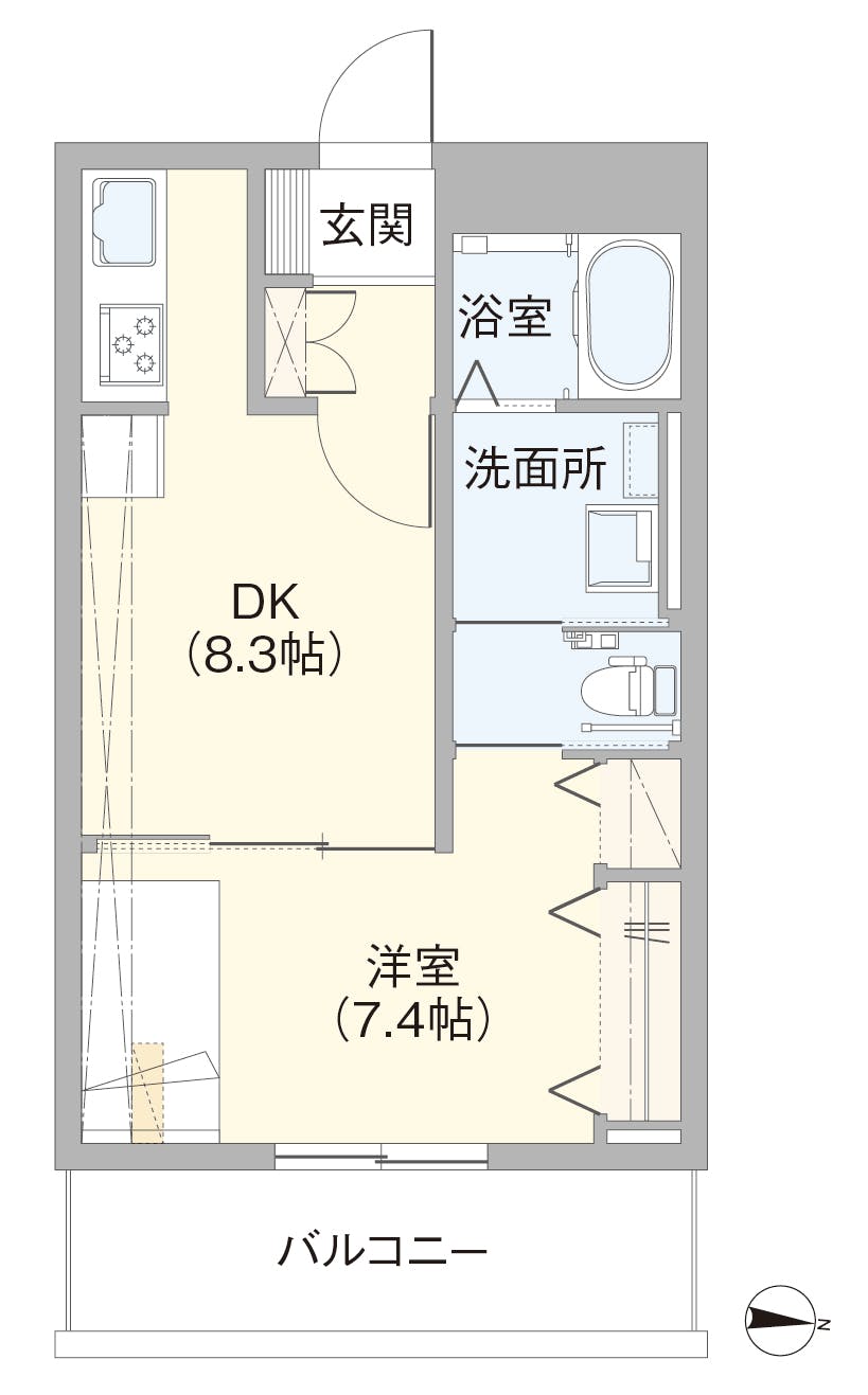 グランドマスト浜田山 間取図