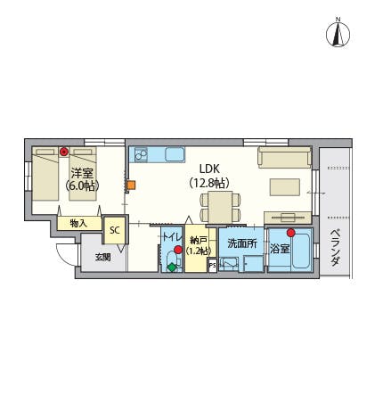 ヘーベルVillage万願寺 間取図