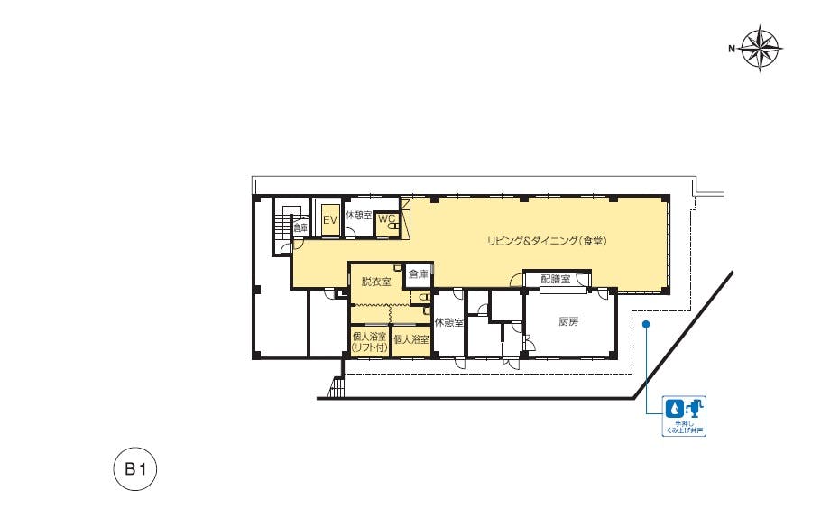 ニチイホーム 元住吉 間取図