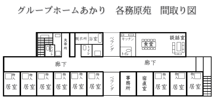グループホームあかり(各務原苑) 間取図