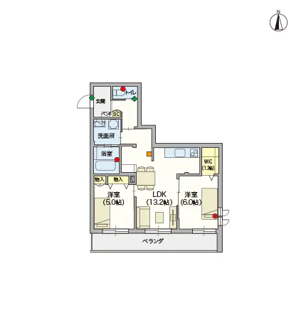 ヘーベルVillage武蔵境Ⅱ 間取図