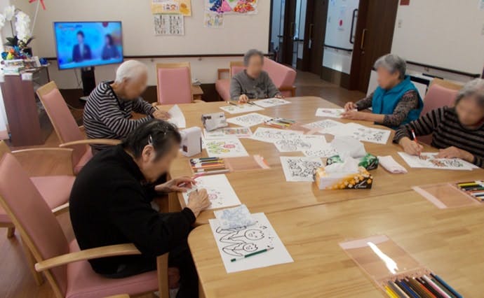 ヒューマンライフケア大泉学園グループホーム 塗り絵