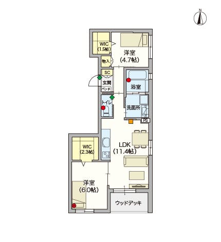 ヘーベルVillage練馬豊玉中 間取図