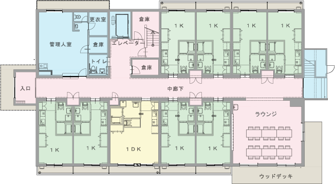 リーシェ亀田中島 間取図