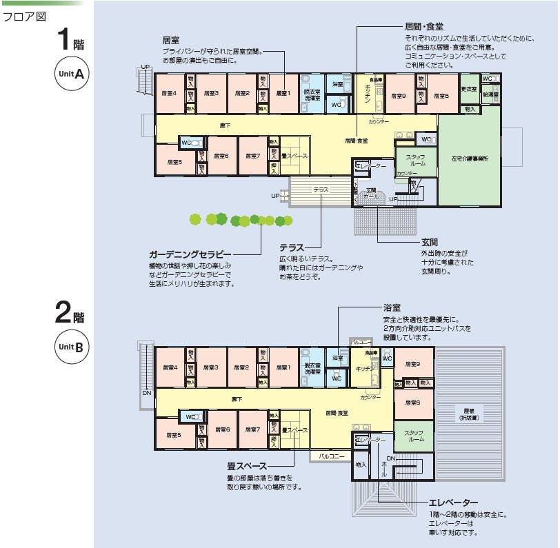 ニチイケアセンターとよた美里 間取図