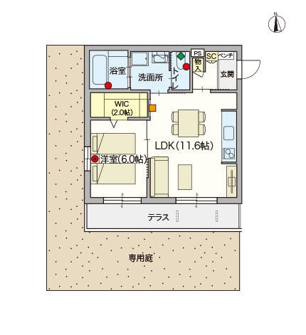 ヘーベルVillage東高島平 間取図
