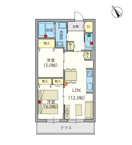 ヘーベルVillage湘南鵠沼 間取図