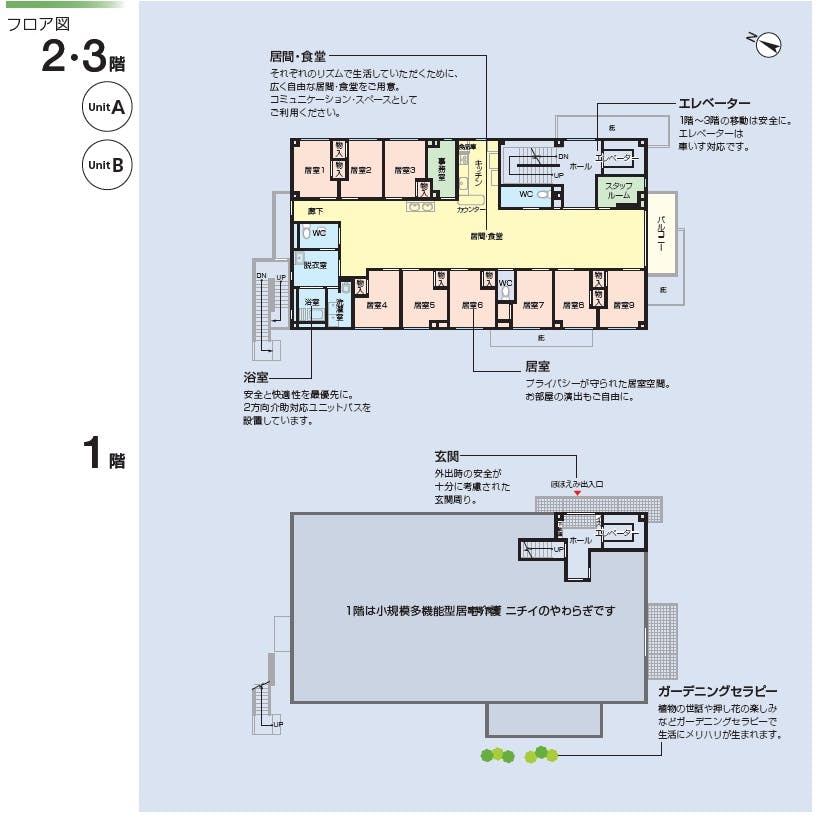 ニチイケアセンターごてん 間取図