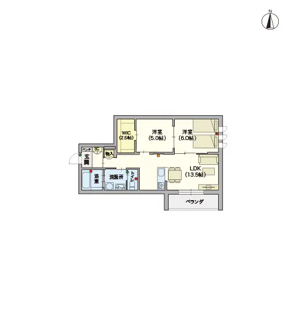 ヘーベルVillage蕨 間取図