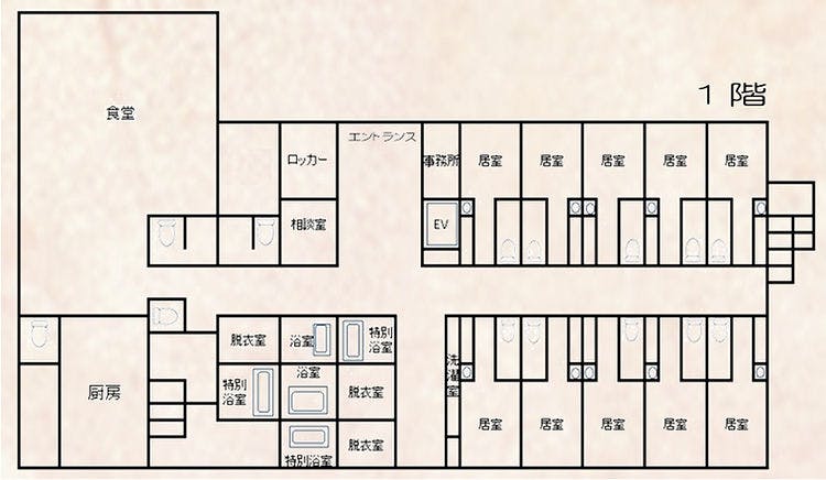 サービス付き高齢者向け住宅コスモス 間取図