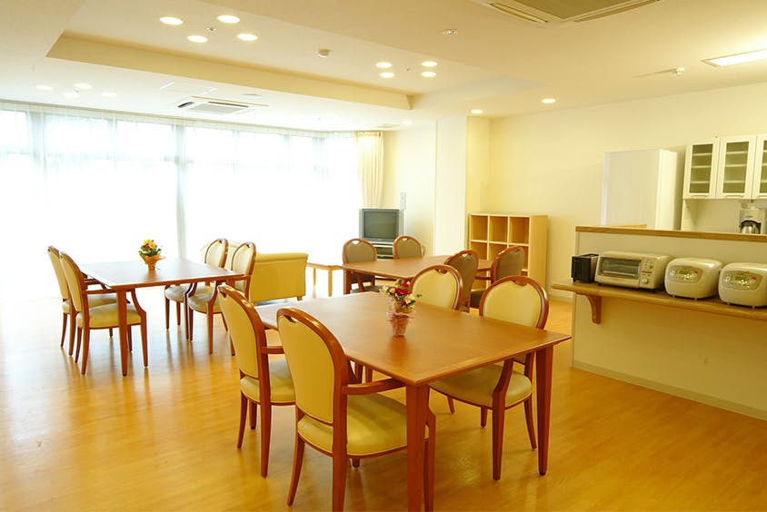 まどかさいたま新都心 リビングルーム兼食堂兼機能訓練室