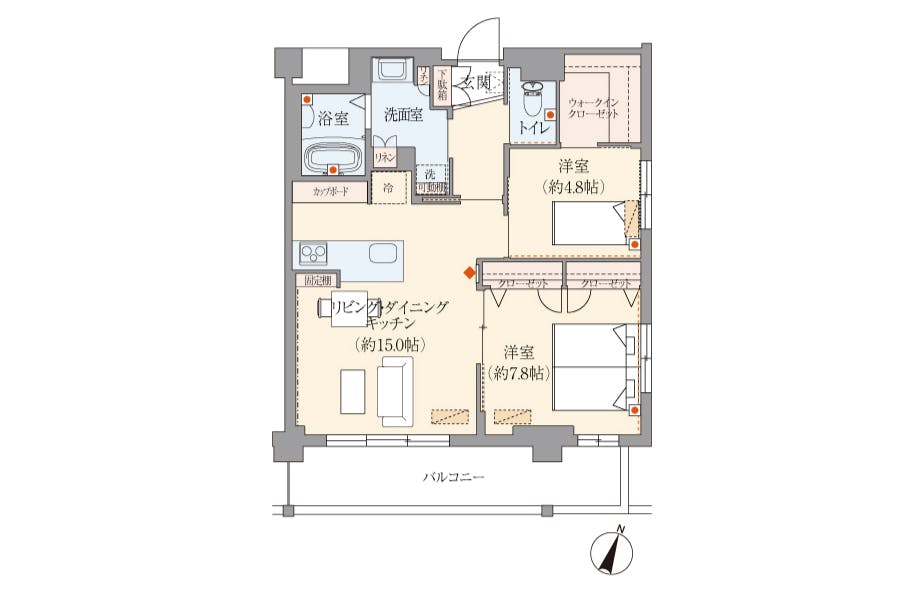 グランドマスト成城北 間取図