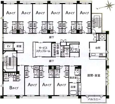 グランドハウス緑苑 間取図