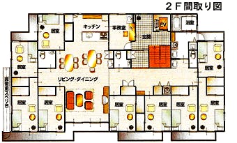 グループホームさざんか 間取図
