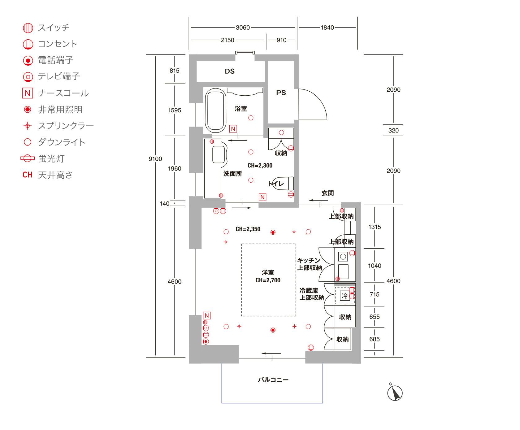 ヒルデモア駒沢公園 間取図