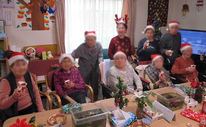 ヒューマンライフケア宇奈根グループホーム クリスマス会