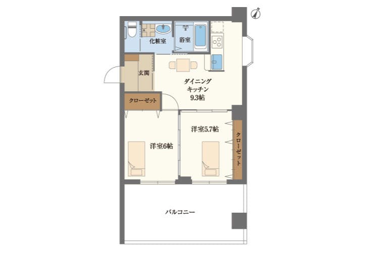グランド・マスターズ武蔵府中 間取図