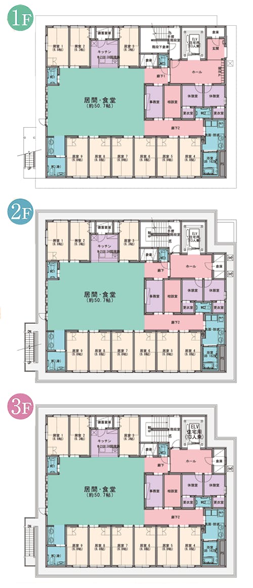 グループホームひかり鵜の木 間取図