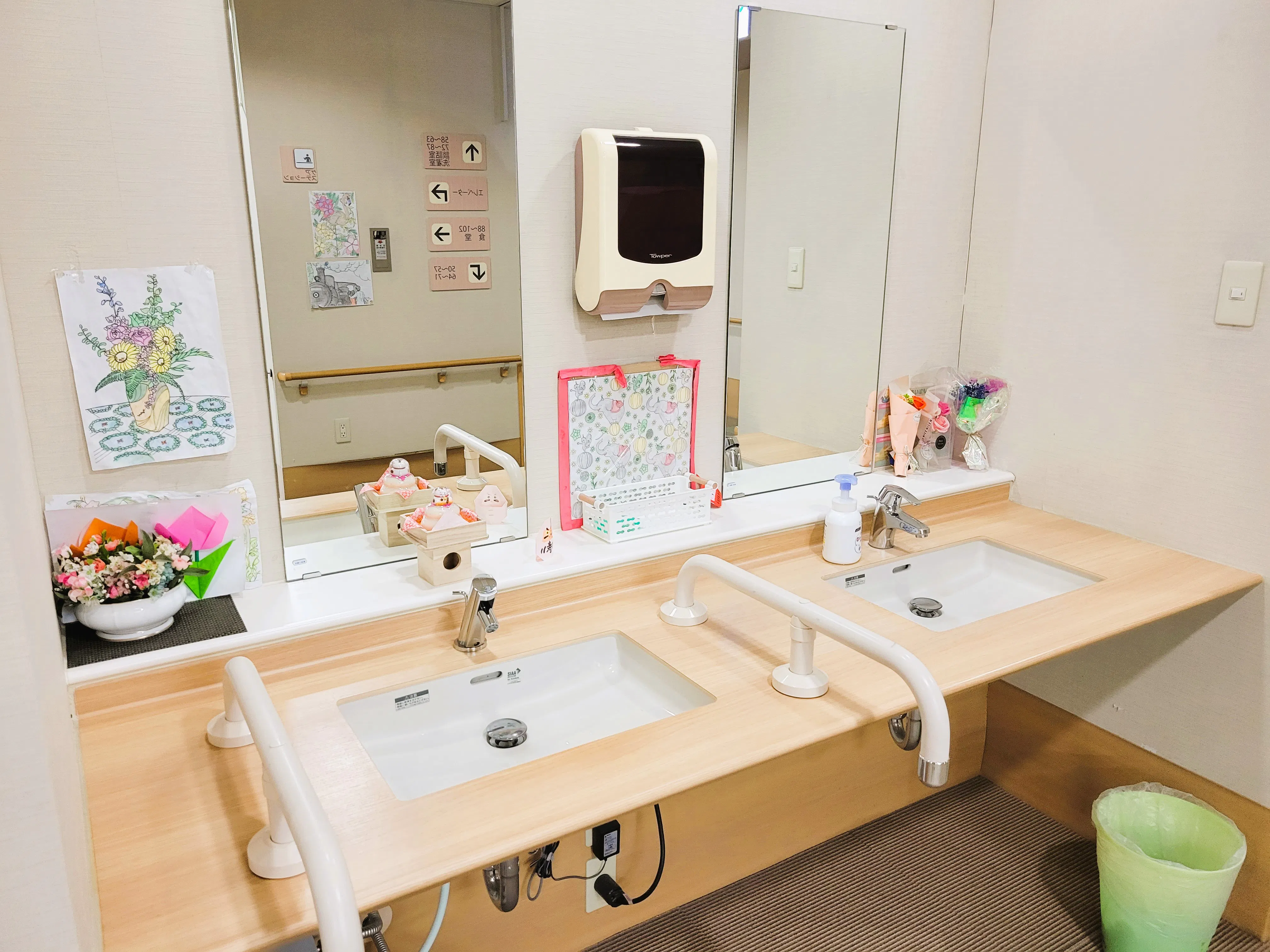 ときわ苑 共同洗面台